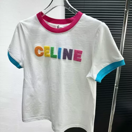 Wholesale Celine T-Shirts Short Sleeved For Women #1291677 $56.00 USD, Wholesale Quality Replica Celine T-Shirts