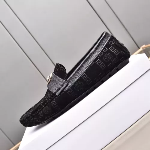 Replica Versace Leather Shoes For Men #1291893 $80.00 USD for Wholesale