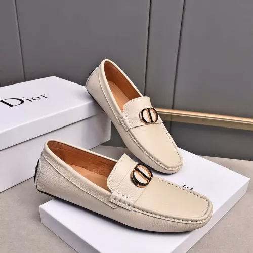 Replica Christian Dior Leather Shoes For Men #1291899 $80.00 USD for Wholesale