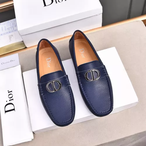 Replica Christian Dior Leather Shoes For Men #1291900 $80.00 USD for Wholesale