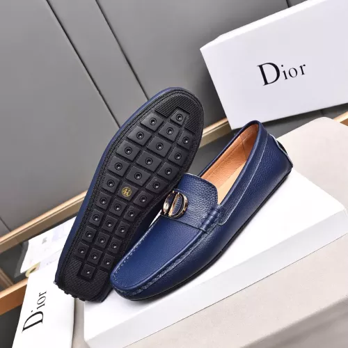 Replica Christian Dior Leather Shoes For Men #1291900 $80.00 USD for Wholesale