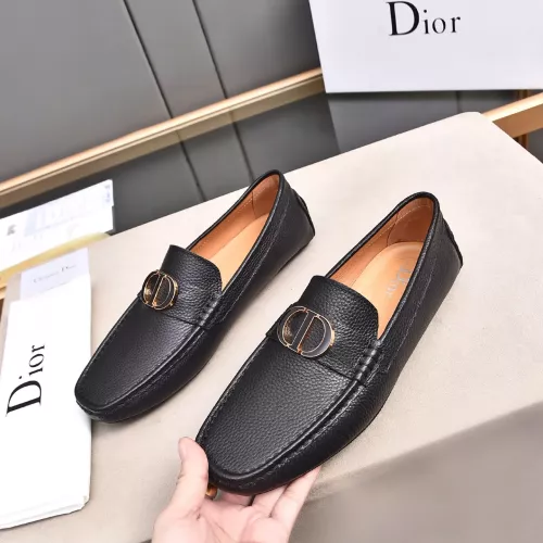 Wholesale Christian Dior Leather Shoes For Men #1291901 $80.00 USD, Wholesale Quality Replica Christian Dior Leather Shoes