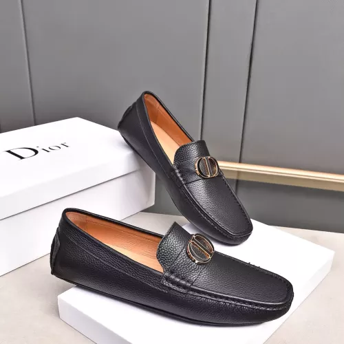 Replica Christian Dior Leather Shoes For Men #1291901 $80.00 USD for Wholesale