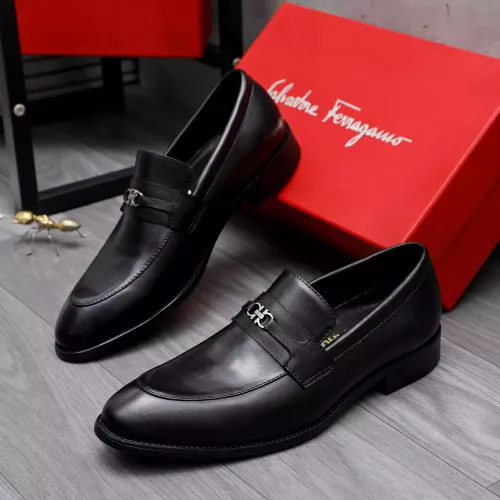 Wholesale Salvatore Ferragamo Leather Shoes For Men #1291943 $88.00 USD, Wholesale Quality Replica Salvatore Ferragamo Leather Shoes