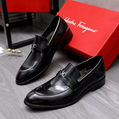 Wholesale Salvatore Ferragamo Leather Shoes For Men #1291944 $88.00 USD, Wholesale Quality Replica Salvatore Ferragamo Leather Shoes