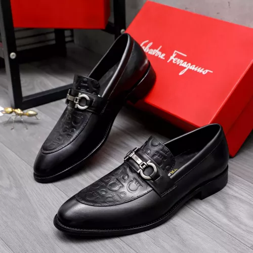 Wholesale Salvatore Ferragamo Leather Shoes For Men #1291945 $88.00 USD, Wholesale Quality Replica Salvatore Ferragamo Leather Shoes