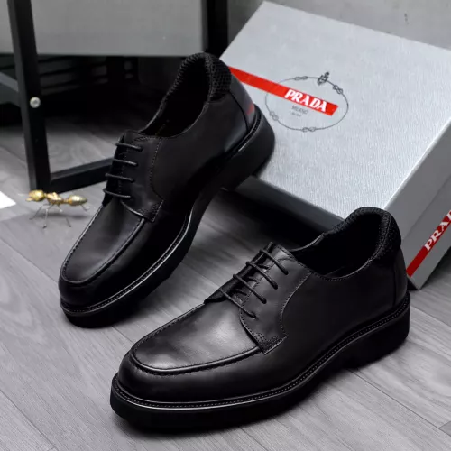 Wholesale Prada Leather Shoes For Men #1291978 $96.00 USD, Wholesale Quality Replica Prada Leather Shoes