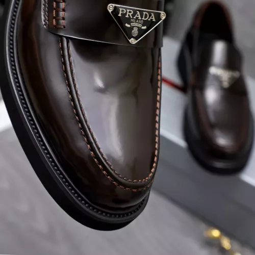 Replica Prada Leather Shoes For Men #1291980 $96.00 USD for Wholesale