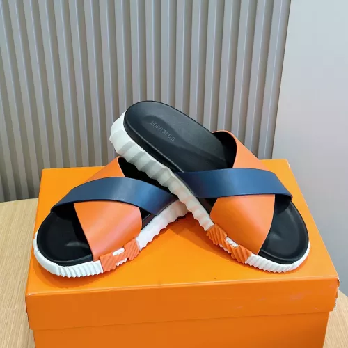 Replica Hermes Slippers For Men #1292028 $68.00 USD for Wholesale