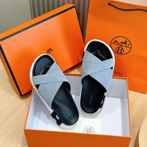 Replica Hermes Slippers For Men #1292037 $68.00 USD for Wholesale