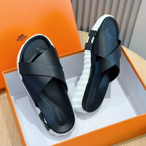 Replica Hermes Slippers For Men #1292052 $68.00 USD for Wholesale