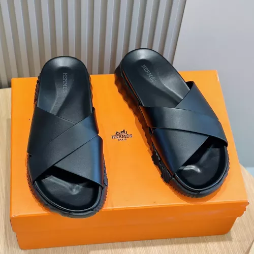 Replica Hermes Slippers For Men #1292056 $68.00 USD for Wholesale