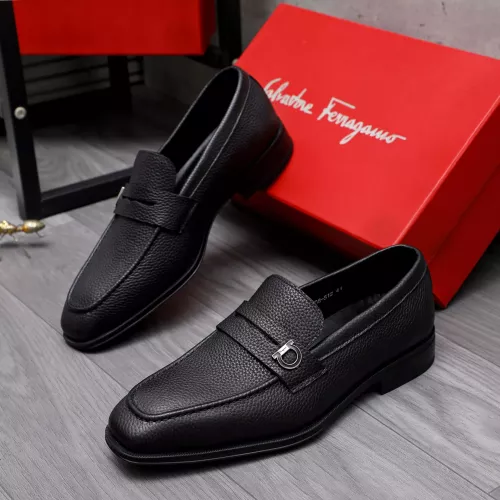 Wholesale Salvatore Ferragamo Leather Shoes For Men #1292112 $82.00 USD, Wholesale Quality Replica Salvatore Ferragamo Leather Shoes