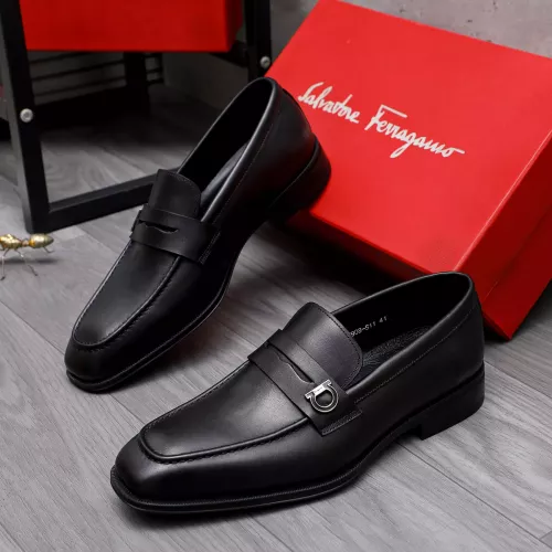 Wholesale Salvatore Ferragamo Leather Shoes For Men #1292113 $82.00 USD, Wholesale Quality Replica Salvatore Ferragamo Leather Shoes