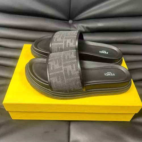 Wholesale Fendi Slippers For Men #1292115 $68.00 USD, Wholesale Quality Replica Fendi Slippers