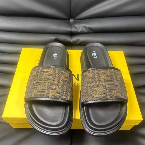 Replica Fendi Slippers For Men #1292116 $68.00 USD for Wholesale