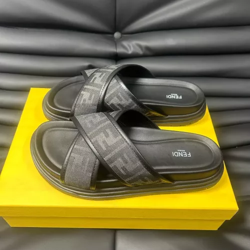 Wholesale Fendi Slippers For Men #1292124 $68.00 USD, Wholesale Quality Replica Fendi Slippers