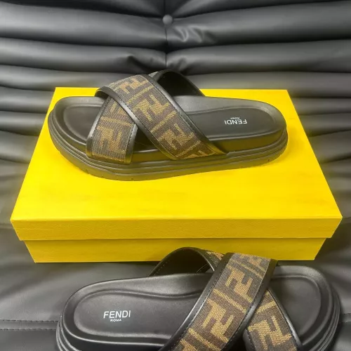 Replica Fendi Slippers For Men #1292125 $68.00 USD for Wholesale