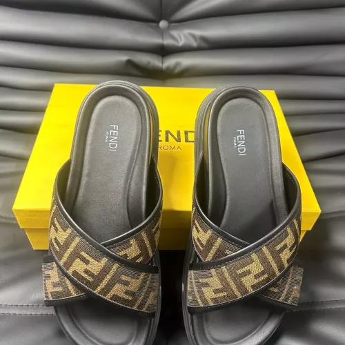 Replica Fendi Slippers For Men #1292125 $68.00 USD for Wholesale