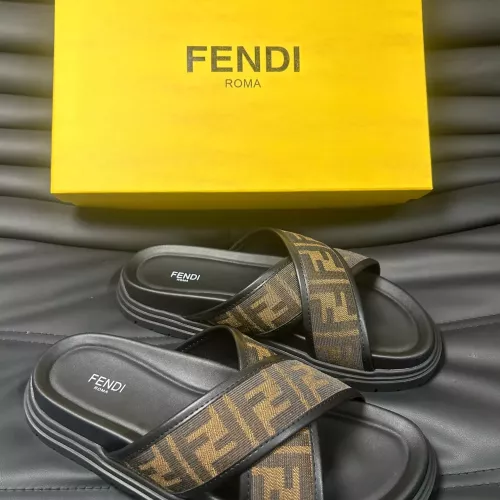 Replica Fendi Slippers For Men #1292125 $68.00 USD for Wholesale