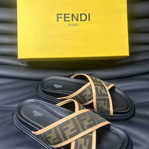 Replica Fendi Slippers For Men #1292126 $68.00 USD for Wholesale