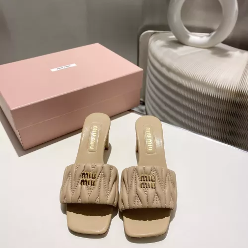 Replica MIU MIU Slippers For Women #1292324 $92.00 USD for Wholesale