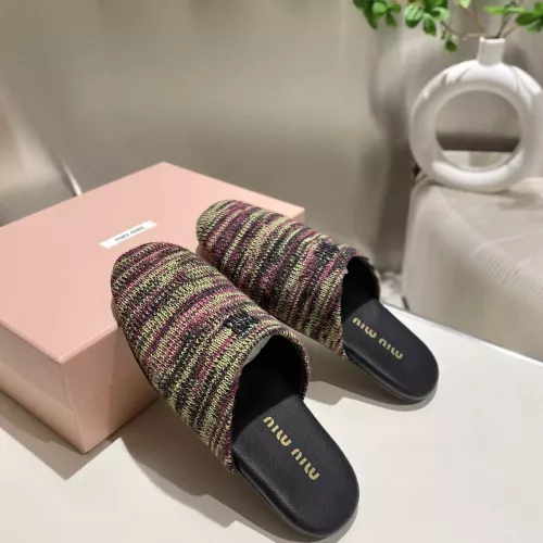 Replica MIU MIU Slippers For Women #1292331 $92.00 USD for Wholesale