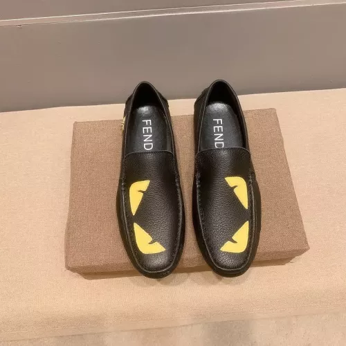 Replica Fendi Leather Shoes For Men #1292349 $76.00 USD for Wholesale