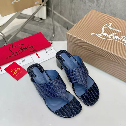 Replica Christian Louboutin CL Slippers For Women #1292489 $96.00 USD for Wholesale