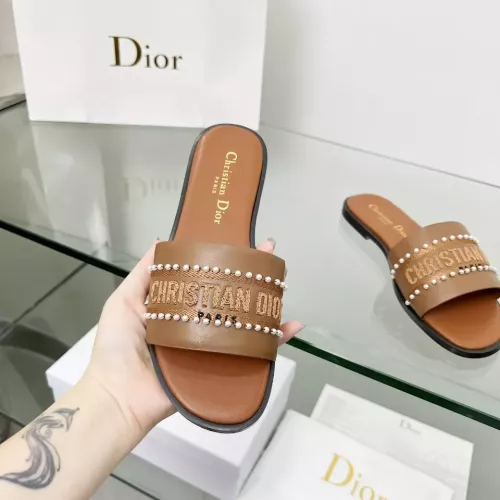 Replica Christian Dior Slippers For Women #1292541 $82.00 USD for Wholesale