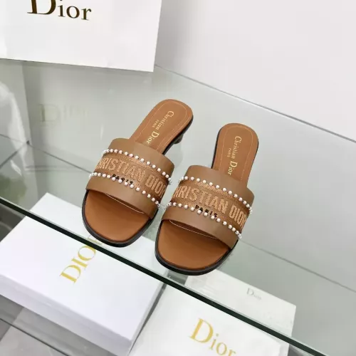 Replica Christian Dior Slippers For Women #1292545 $88.00 USD for Wholesale