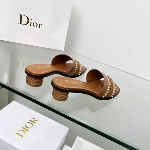 Replica Christian Dior Slippers For Women #1292545 $88.00 USD for Wholesale