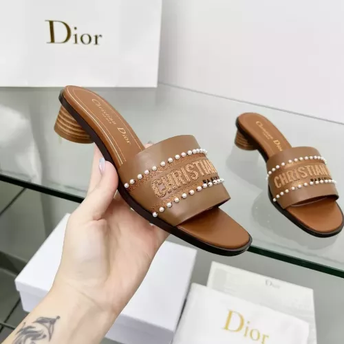 Replica Christian Dior Slippers For Women #1292545 $88.00 USD for Wholesale