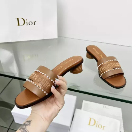 Replica Christian Dior Slippers For Women #1292545 $88.00 USD for Wholesale