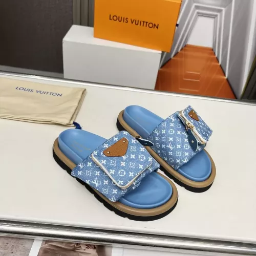 Wholesale Louis Vuitton Slippers For Women #1292557 $80.00 USD, Wholesale Quality Replica Louis Vuitton Slippers