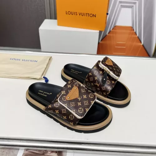 Wholesale Louis Vuitton Slippers For Women #1292558 $80.00 USD, Wholesale Quality Replica Louis Vuitton Slippers