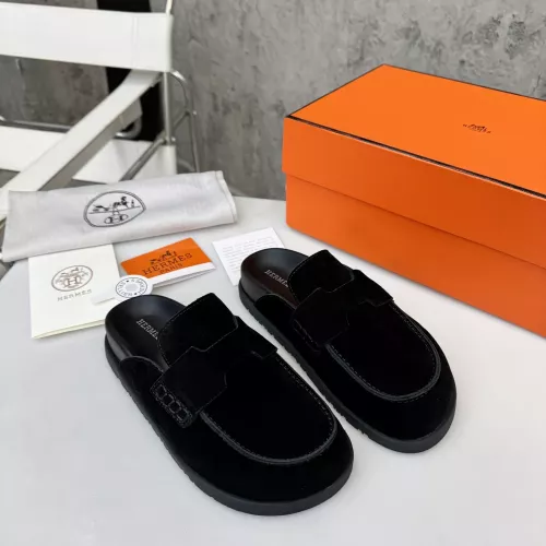 Replica Hermes Slippers For Men #1292608 $82.00 USD for Wholesale