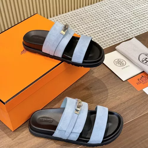 Replica Hermes Slippers For Men #1292628 $82.00 USD for Wholesale