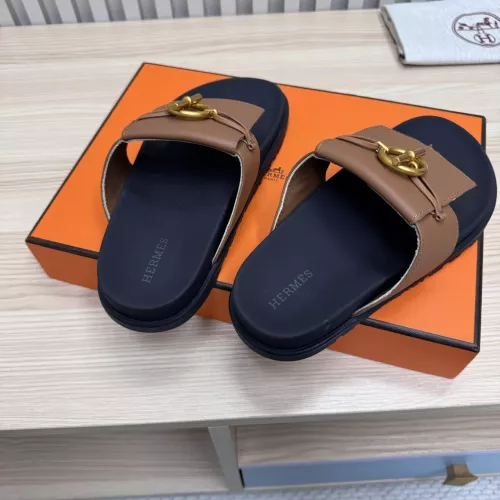 Replica Hermes Slippers For Men #1293058 $98.00 USD for Wholesale