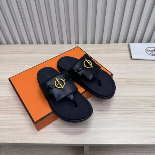 Replica Hermes Slippers For Men #1293062 $98.00 USD for Wholesale