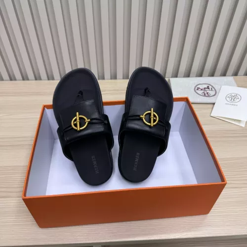 Replica Hermes Slippers For Men #1293062 $98.00 USD for Wholesale