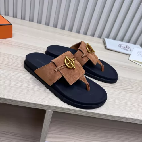 Replica Hermes Slippers For Men #1293064 $98.00 USD for Wholesale