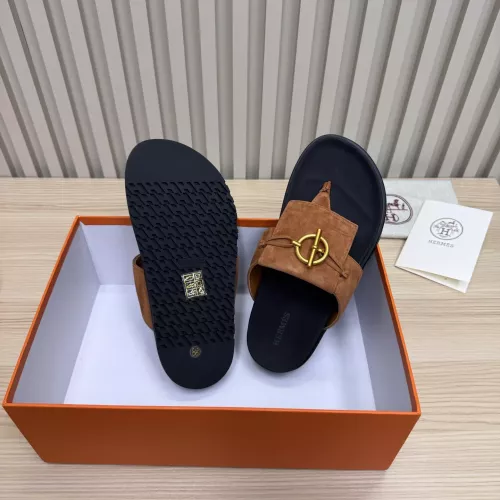 Replica Hermes Slippers For Men #1293064 $98.00 USD for Wholesale