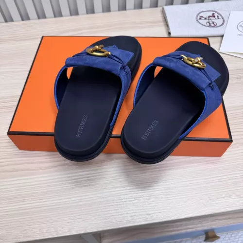 Replica Hermes Slippers For Men #1293066 $98.00 USD for Wholesale