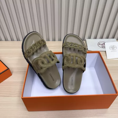 Replica Hermes Slippers For Women #1293074 $100.00 USD for Wholesale