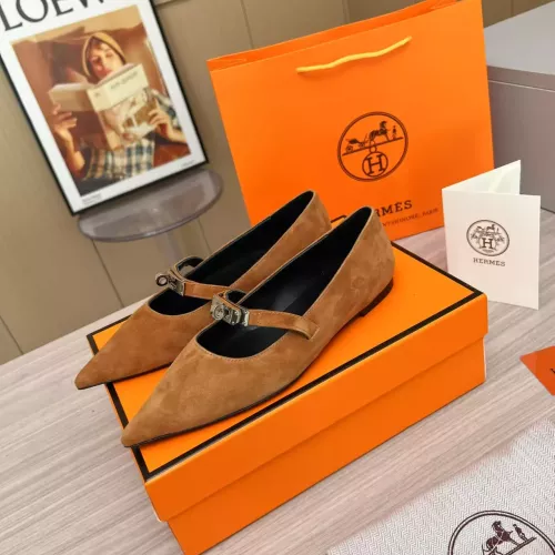 Wholesale Hermes Flat Shoes For Women #1293084 $102.00 USD, Wholesale Quality Replica Hermes Flat Shoes