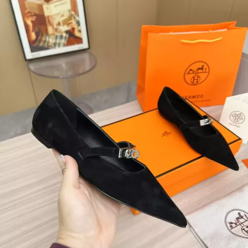 Replica Hermes Flat Shoes For Women #1293085 $102.00 USD for Wholesale