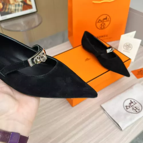 Replica Hermes Flat Shoes For Women #1293085 $102.00 USD for Wholesale