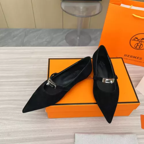 Replica Hermes Flat Shoes For Women #1293085 $102.00 USD for Wholesale