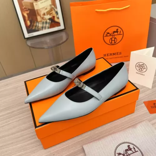 Wholesale Hermes Flat Shoes For Women #1293087 $102.00 USD, Wholesale Quality Replica Hermes Flat Shoes